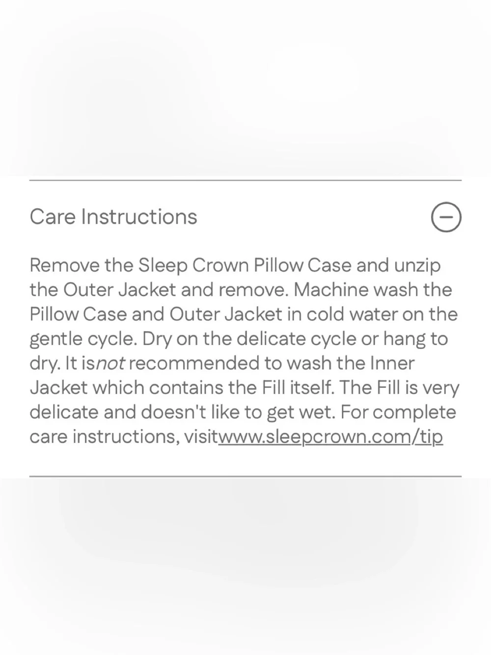 NWOT sleepcrown Classic Pillow Case - Dark Grey Silk